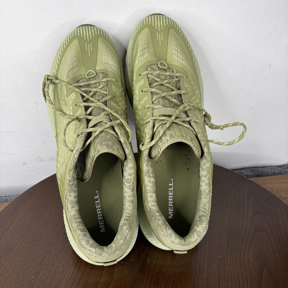 Merrell Agility Peak Trail Shoes Men's 15 Green Hiking Outdoor Vibram Sneakers - Picture 11 of 16